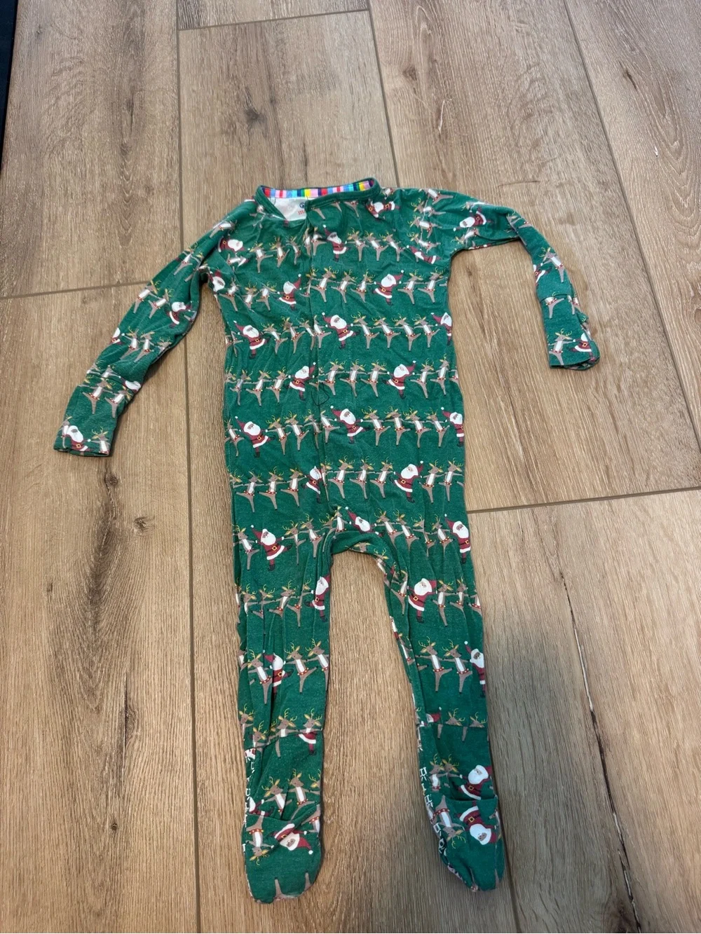 Magnetic Me baby footie in the
